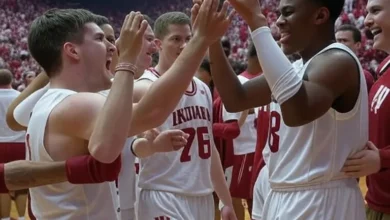 Indiana Hoosiers men's basketball vs Washington basketball match player stat