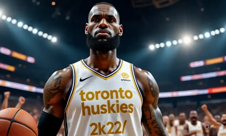 SRT-Lebron Toronto Huskies NBA 2K22 Mod